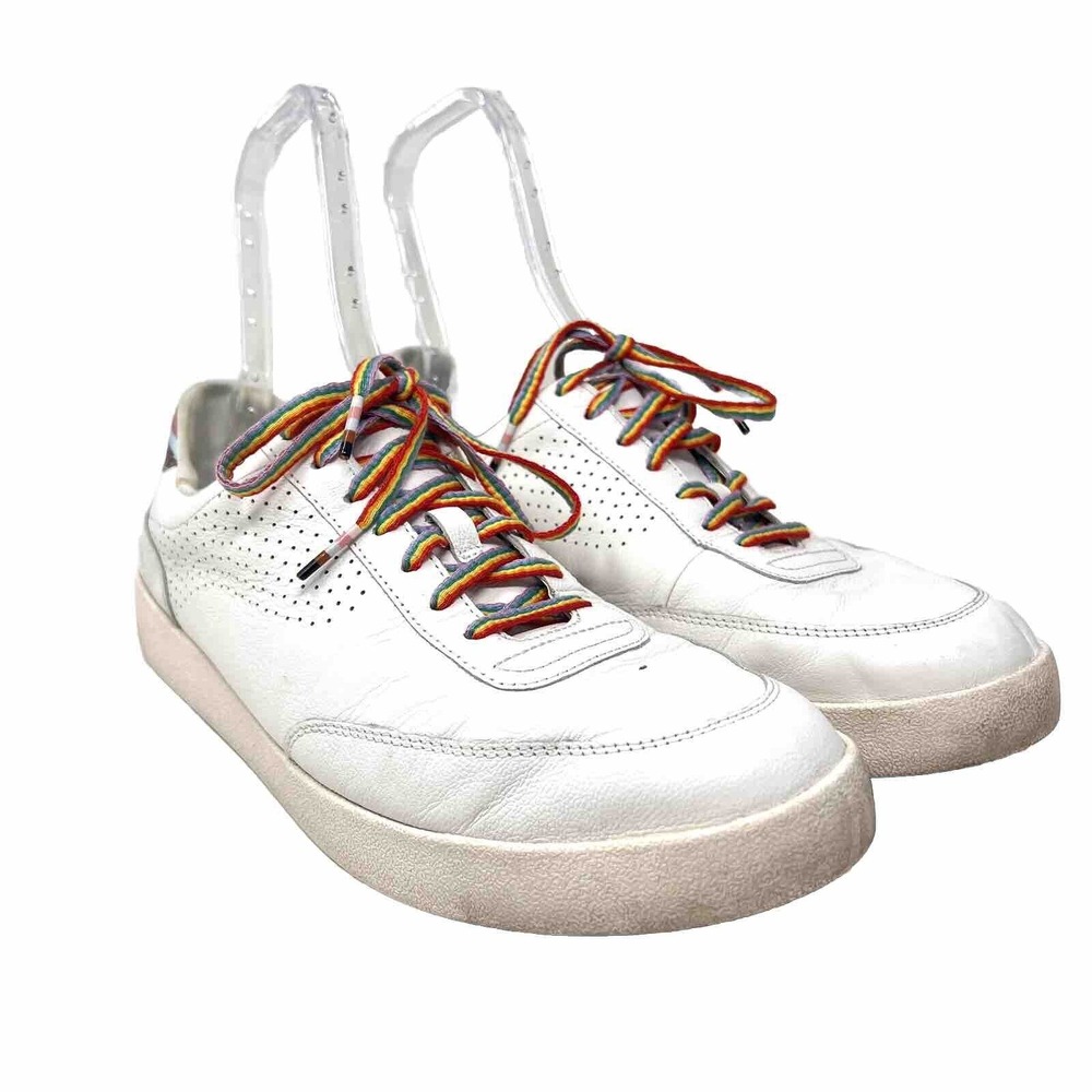 Hush Puppies Mens Charlie Court Rainbow Pride LGBTQ Ally Sneakers size 11.5